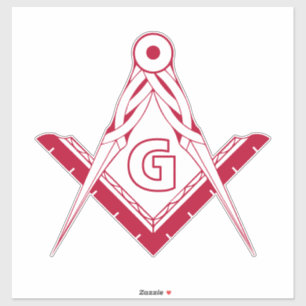 Freimaurersymbol Aufkleber
