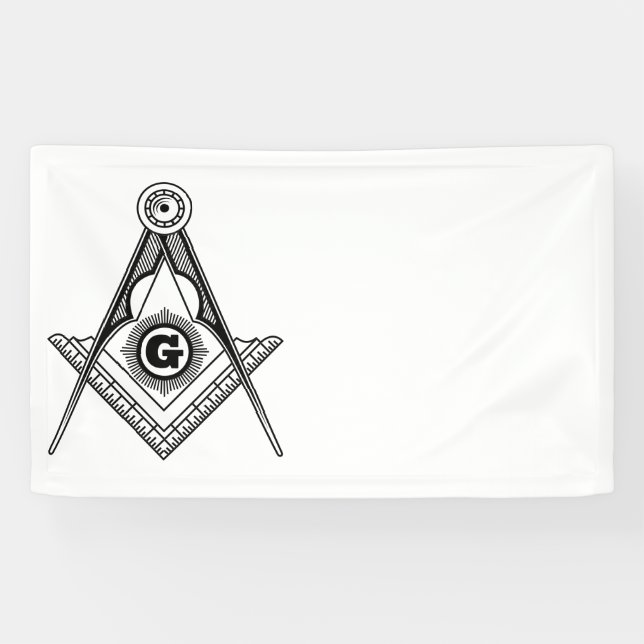 Freimaurersymbol Banner (Horizontal)