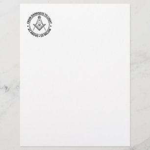 Freimaurersymbol Briefbogen