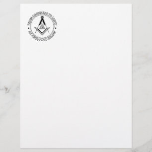 Freimaurersymbol Briefbogen