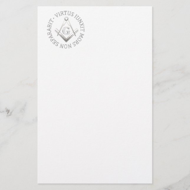 Freimaurersymbol Briefpapier (Vorderseite)