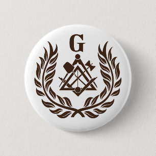 Freimaurersymbol Button