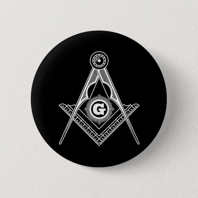 Freimaurersymbol Button (Vorderseite)
