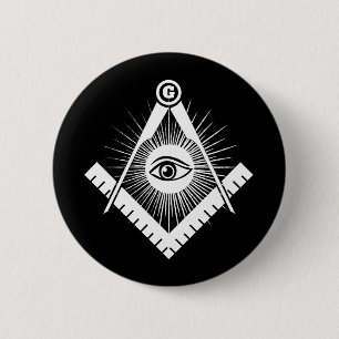 Freimaurersymbol Button