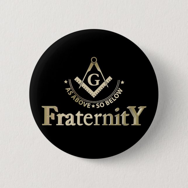 Freimaurersymbol Button (Vorderseite)