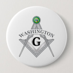 Freimaurersymbol des Staat von Washington Button