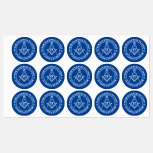 Freimaurersymbol Etiketten