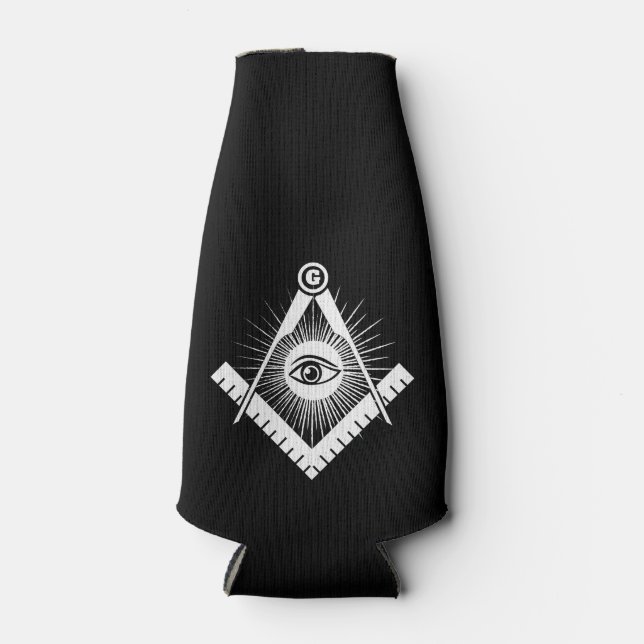 Freimaurersymbol Flaschenkühler (Vorderseite)
