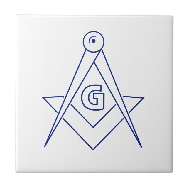 Freimaurersymbol Fliese (Vorderseite)