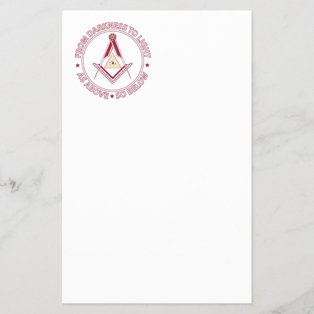 Freimaurersymbol Flyer (Vorne)