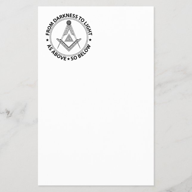 Freimaurersymbol Flyer (Vorne)