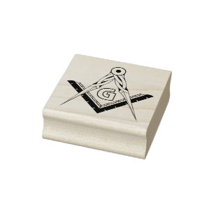 Freimaurersymbol Gummistempel