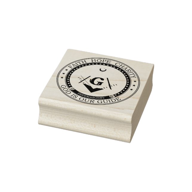 Freimaurersymbol Gummistempel (Stempel)