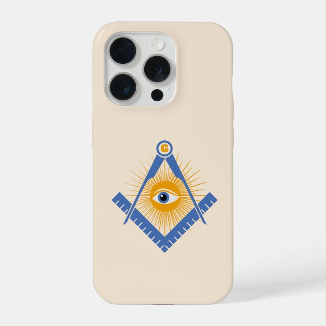 Freimaurersymbol iPhone Hülle (Rückseite)