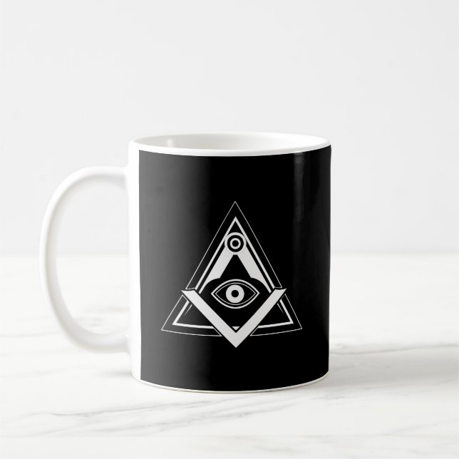 Freimaurersymbol Kaffeetasse (Links)