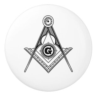 Freimaurersymbol Keramikknauf