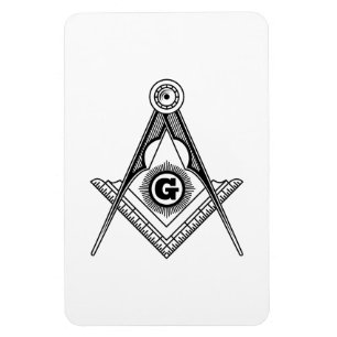 Freimaurersymbol Magnet