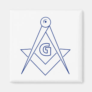 Freimaurersymbol Magnet
