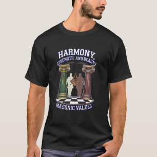 Freimaurersymbol mit thematischem Freimaurer trägt T-Shirt