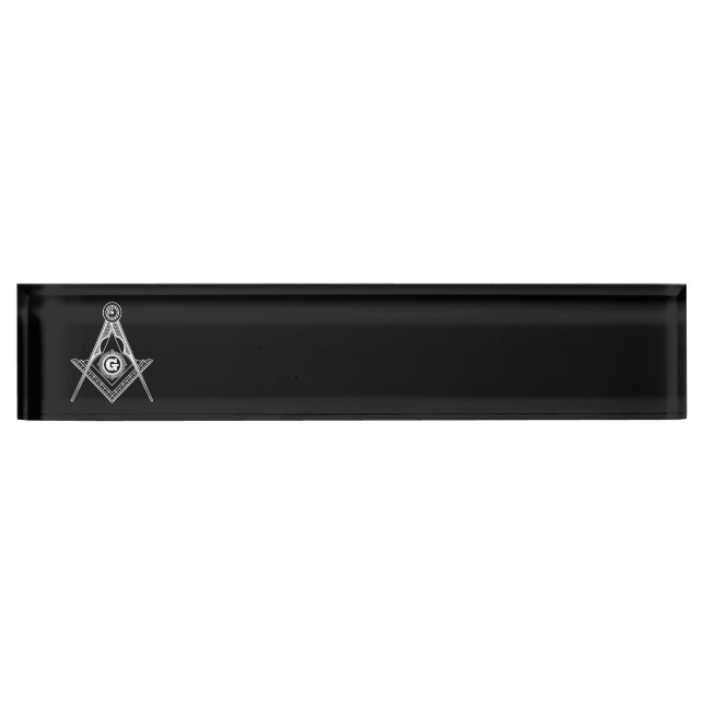 Freimaurersymbol Namensplakette (Vorderseite)