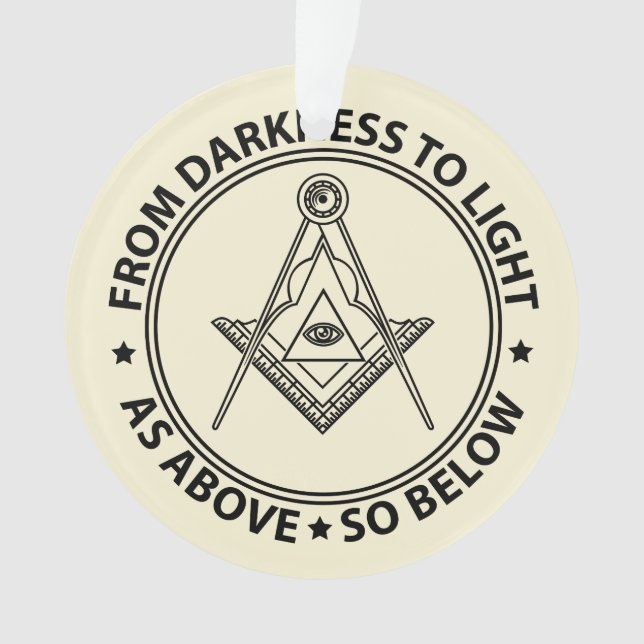 Freimaurersymbol Ornament (Vorderseite)