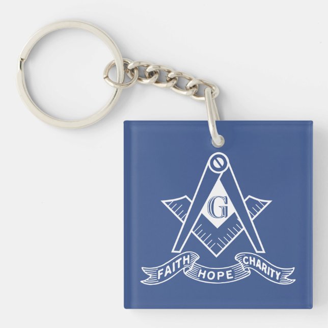 Freimaurersymbol Schlüsselanhänger (Vorderseite)
