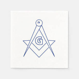 Freimaurersymbol Serviette