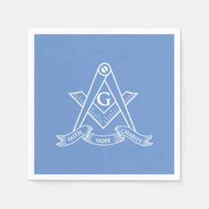 Freimaurersymbol Serviette