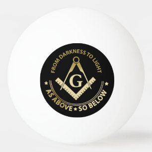 Freimaurersymbol Tischtennisball