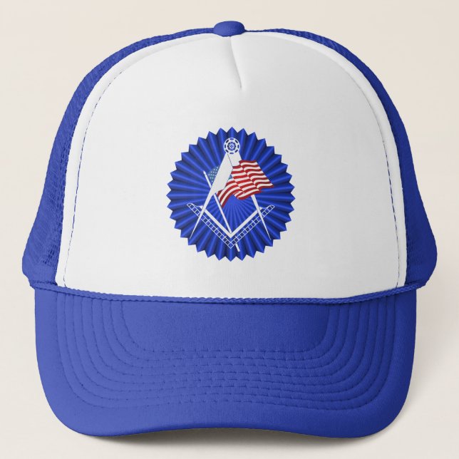 Freimaurersymbol Truckerkappe (Vorderseite)