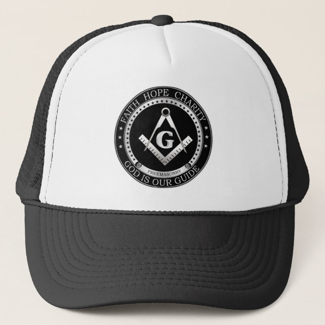 Freimaurersymbol Truckerkappe (Vorderseite)