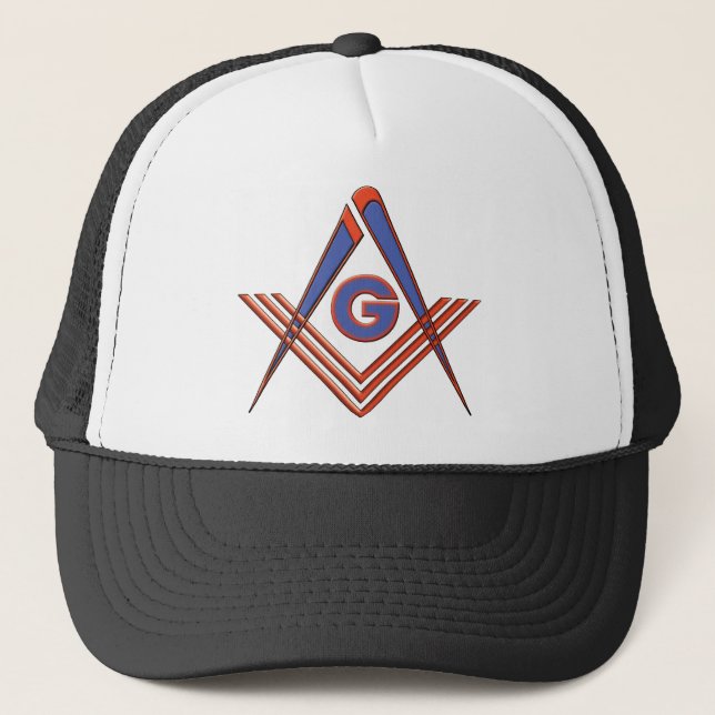 Freimaurersymbol Truckerkappe (Vorderseite)