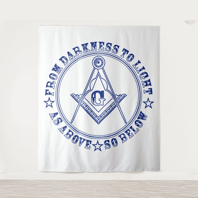 Freimaurersymbol Wandteppich (Vorderseite)