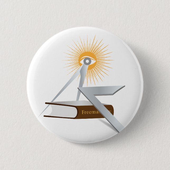 Freimaurersymbolen Button (Vorderseite)