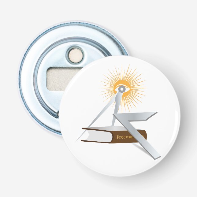 Freimaurersymbolen Flaschenöffner (Vorderseite)