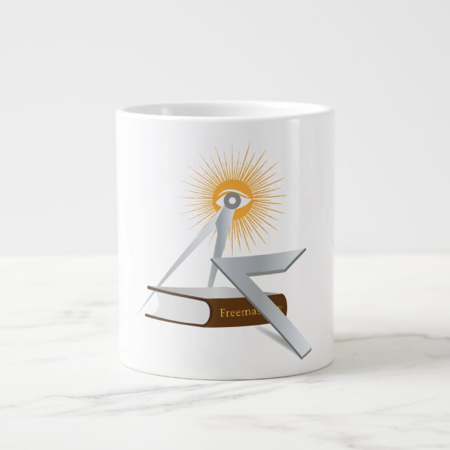 Freimaurersymbolen Jumbo-Tasse (Vorderseite)