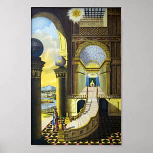 Freimaurerverfolgenbrett - Mithandwerk Poster