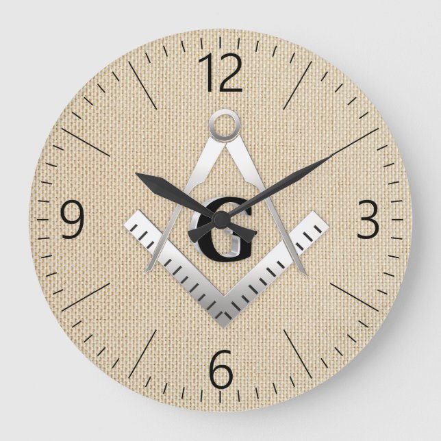 Freimaurerzeichen Große Wanduhr (Vorderseite)