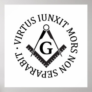 Freimaurerzeichen Poster