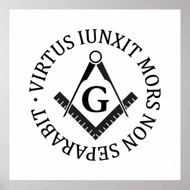 Freimaurerzeichen Poster (Vorne)