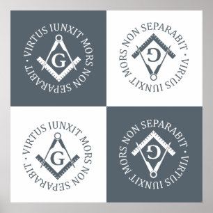 Freimaurerzeichen Poster