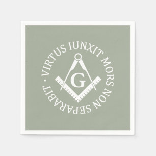 Freimaurerzeichen Serviette