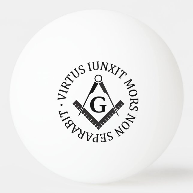 Freimaurerzeichen Tischtennisball (Rückseite)