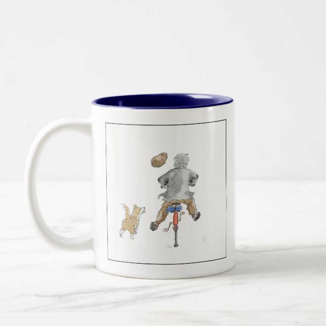 Freiräumen Zweifarbige Tasse (Links)