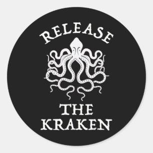 Freisetzung des Kraken Runder Aufkleber