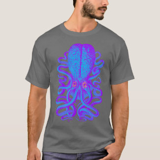 Freisetzung des psychedelischen Gehirns Kraken T-Shirt