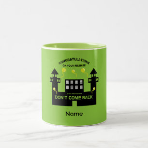 Freisetzungsgeschenk aus dem Gefängnis Zweifarbige Tasse