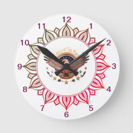 Freistaat Runde Wanduhr