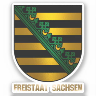 Freistaat Sachsen Aufkleber