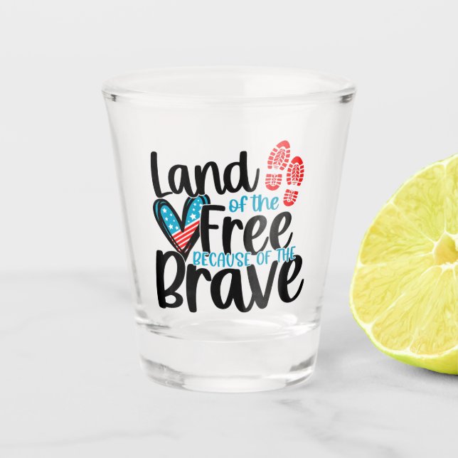 Freistaat Schnapsglas (Vorderseite)